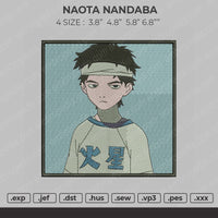 Naota Nandaba Embroidery File 4 size