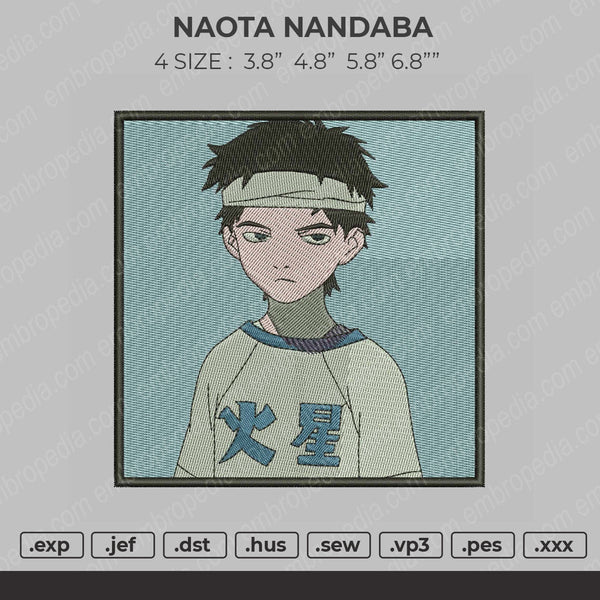 Naota Nandaba Embroidery File 4 size
