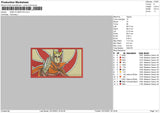 Naruto Baryon Embroidery File 4 size