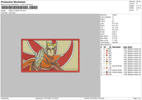 Naruto Baryon Embroidery File 4 size