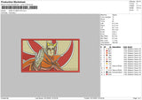 Naruto Baryon Embroidery File 4 size