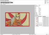 Naruto Baryon Embroidery File 4 size