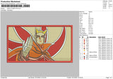 Naruto Baryon Embroidery File 4 size