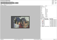 Sasuke Itachi 002 Embroidery File 4 size