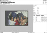 Sasuke Itachi 002 Embroidery File 4 size