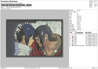 Sasuke Itachi 002 Embroidery File 4 size