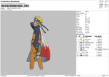 Naruto Uzumaki Embroidery File 4 size