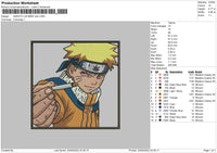 Naruto Uzumaki Box Embroidery File 4 size