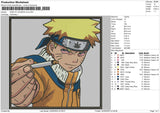 Naruto Uzumaki Box Embroidery File 4 size