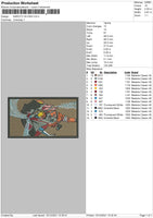 Naruto VS Pain Embroidery File 4 size