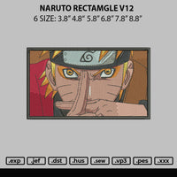 Naruto Rectangle V12 Embroidery File 6 sizes