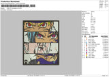 Naruto Rectangle Embroidery File 4 size