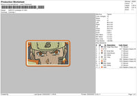 Naruto Rectangle V5 Embroidery File 4 size