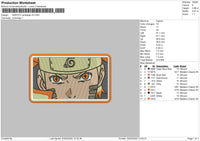 Naruto Rectangle V5 Embroidery File 4 size