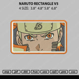 Naruto Rectangle V5 Embroidery File 4 size