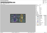 Naruto Rectangle V6 Embroidery File 4 size