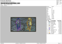 Naruto Rectangle V6 Embroidery File 4 size