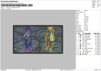 Naruto Rectangle V6 Embroidery File 4 size