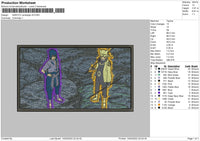 Naruto Rectangle V6 Embroidery File 4 size