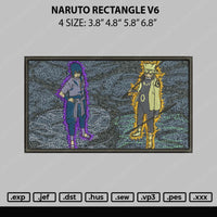 Naruto Rectangle V6 Embroidery File 4 size