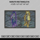 Naruto Rectangle V6 Embroidery File 4 size