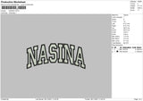 Nasina Nike Embroidery File 4 size