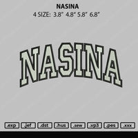 Nasina Nike Embroidery File 4 size