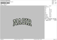 Nasir Nike Embroidery File 4 size