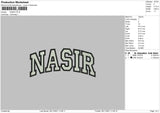 Nasir Nike Embroidery File 4 size