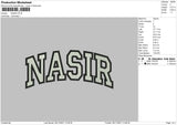 Nasir Nike Embroidery File 4 size