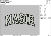 Nasir Nike Embroidery File 4 size