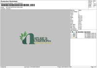 Naturetext Embroidery File 6 sizes