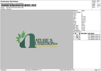 Naturetext Embroidery File 6 sizes