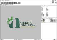 Naturetext Embroidery File 6 sizes