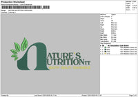 Naturetext Embroidery File 6 sizes