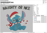 Naughty Or Nice Embroidery File 6 sizes