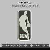 Nba Small Embroidery File 6 sizes