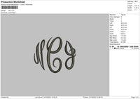 Ncj Embroidery File 6 sizes