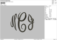 Ncj Embroidery File 6 sizes