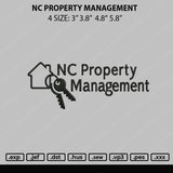 NC Property Management Embroidery File 4 size