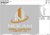Neilamtext Embroidery File 6 sizes