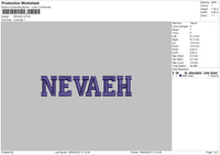 Neveah Embroidery File 6 sizes