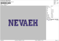 Neveah Embroidery File 6 sizes
