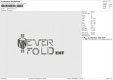 Never 2A Embroidery File 4 size