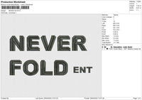 Never 3A Embroidery File 4 size