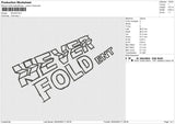 Never 4A Embroidery File 4 size