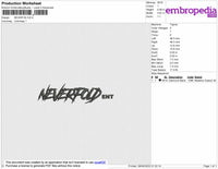 Neverfold 5A Embroidery File 4 size