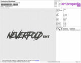 Neverfold 5A Embroidery File 4 size