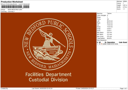 Bedfordcircle Embroidery File 6 sizes