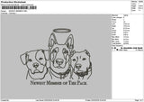 Dogs Outline 0202 Embroidery File 6 sizes